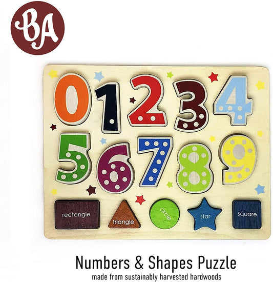 Number and Shape Puzzle Learning Puzzle & Shape Sorter