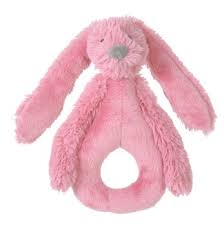 Deep Pink Rabbit Richie Rattle by Happy Horse