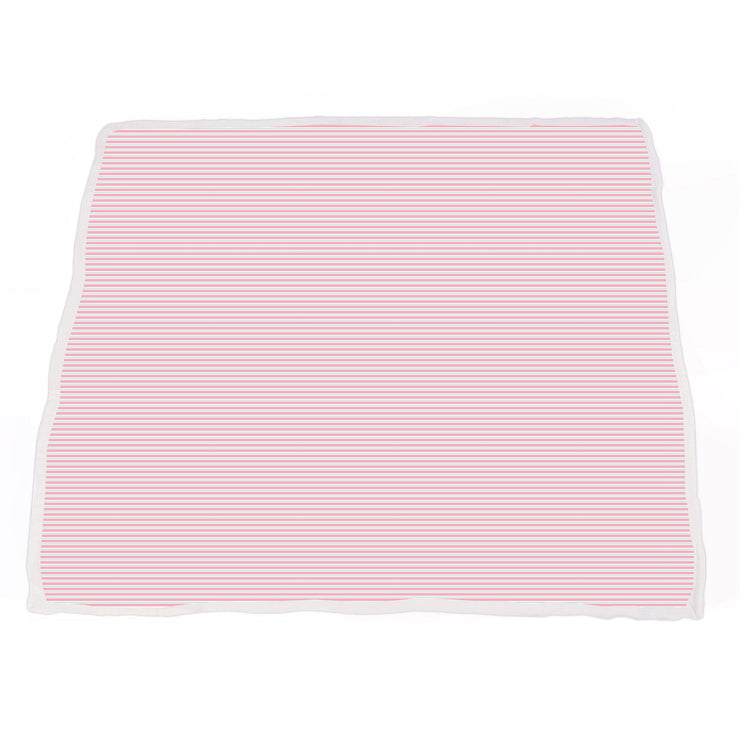 Playful Kitty and Candy Stripe Bamboo Muslin Newcastle Blanket